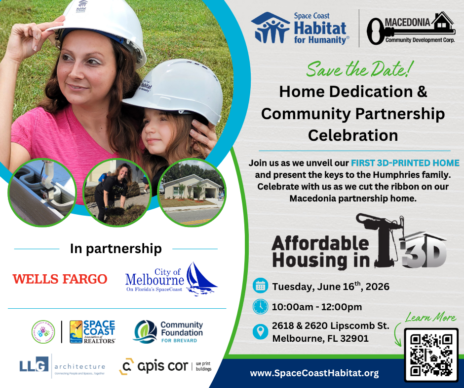 3D Home Dedication Save the Date